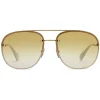 Gucci Eyewear Sunglasses & Eyewear-Gucci - Squared Metal Sunglasses - Gold with Pink and White Toe - - Avvenice