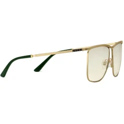 Gucci Eyewear Sunglasses & Eyewear-Gucci - Square-Frame Sunglasses - Gold - - Avvenice
