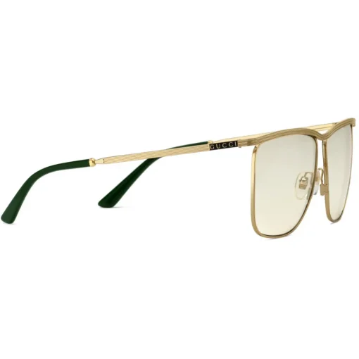 Gucci Eyewear Sunglasses & Eyewear-Gucci - Square-Frame Sunglasses - Gold - - Avvenice