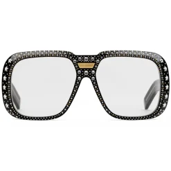 Gucci Eyewear Sunglasses & Eyewear-Gucci - Sunglasses Gucci-Dapper Dan - Black with Crystals - - Avvenice