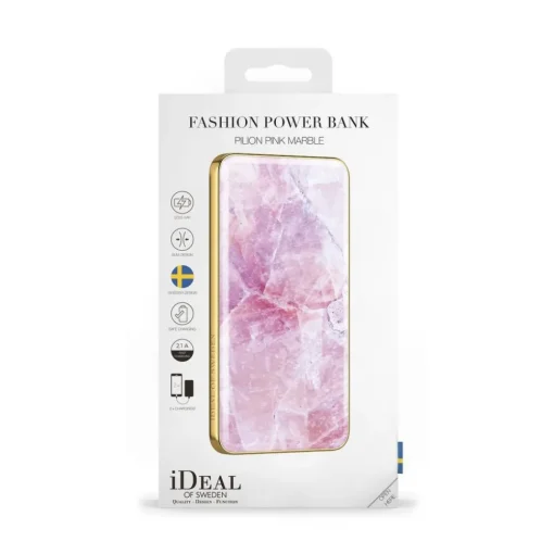 iDeal of Sweden Accessories-- Fashion Power Bank - Pilion Pink Marble - iPhone Samsung Sony - New Fashion Collection - Avvenice