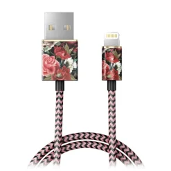 iDeal of Sweden Accessories-- Fashion Cable - Antique Roses - iPhone - Apple - Lightning MFI Certified by Apple - New Fashion Collection - Avvenice