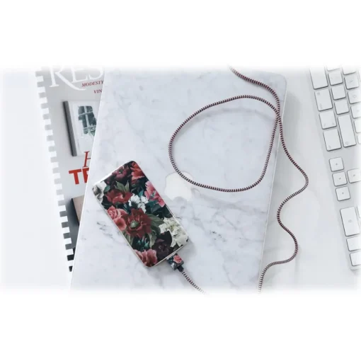 iDeal of Sweden Accessories-- Fashion Cable - Antique Roses - iPhone - Apple - Lightning MFI Certified by Apple - New Fashion Collection - Avvenice
