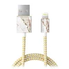 iDeal of Sweden Accessories-- Fashion Cable - Carrara Gold - iPhone - Apple - Lightning MFI Certified by Apple - New Fashion Collection - Avvenice