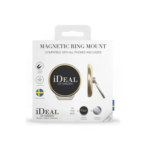 iDeal of Sweden Accessories-- Magnetic Ring Mount Universal - Gold - iPhone - Samsung - Phone Holders & Magnetic Mounts - Avvenice