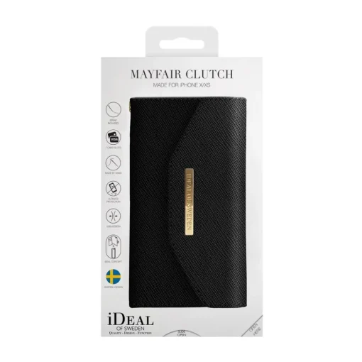 iDeal of Sweden Case-- Mayfair Clutch Cover - Black - iPhone X / XS - iPhone Case - New Fashion Collection - Avvenice