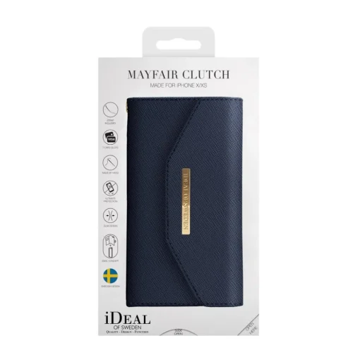 iDeal of Sweden Case-- Mayfair Clutch Cover - Navy - iPhone XS Max - iPhone Case - New Fashion Collection - Avvenice