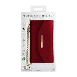 iDeal of Sweden Case-- Mayfair Clutch Velvet Cover - Red - iPhone 8 / 7 / 6 / 6s Plus - iPhone Case - New Fashion Collection - Avvenice
