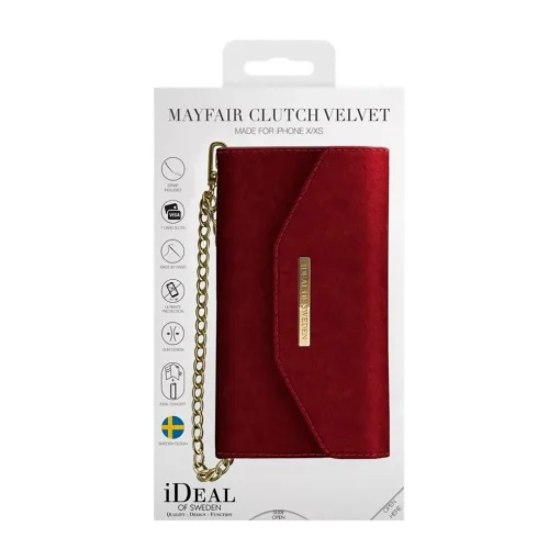 iDeal of Sweden Case-- Mayfair Clutch Velvet Cover - Red - iPhone 8 / 7 / 6 / 6s Plus - iPhone Case - New Fashion Collection - Avvenice