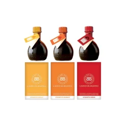 Il Borgo del Balsamico Oil & Vinegar-- The Condiment of The Borgo - The Big Tris in Single Packages - Balsamic Vinegar of The Borgo - Avvenice