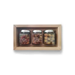 Il Bottaccio Preserved Foods-- Extra Virgin Olive Tris Olive Gift Box - Tuscan Extra Virgin Olive Oil - Gift Ideas - Italian - High Quality - Avvenice