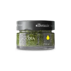 Il Bottaccio Preserved Foods-- Rocket Pesto with Extra Virgin Olive Oil - Italian - High Quality - 100 gr - Avvenice