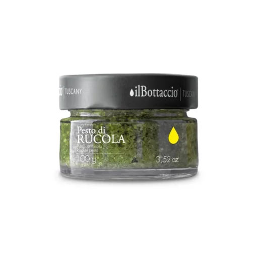Il Bottaccio Preserved Foods-- Rocket Pesto with Extra Virgin Olive Oil - Italian - High Quality - 100 gr - Avvenice