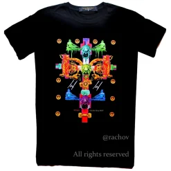 Ilian Rachov T-shirt-- Lion Cross T-Shirt - Baroque - T-Shirt - Luxury High Quality - Avvenice