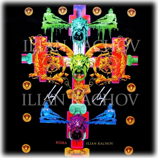 Ilian Rachov T-shirt-- Lion Cross T-Shirt - Baroque - T-Shirt - Luxury High Quality - Avvenice