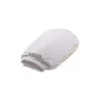 Isha Cosmetics Accessories|Natural Cosmetics-- Exfoliating Glove in White Silver Thread Cotton - Organic - Natural - Vegetable Exclusive Soap - Avvenice