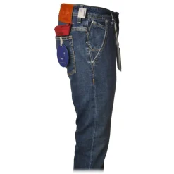Jacob Coh\u00ebn Trousers-Jacob Cohën - Chinos Jeans Slim Fit - Denim - Trousers - Made in Italy - Luxury Exclusive Collection - Avvenice