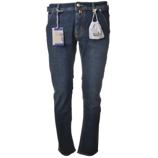 Jacob Coh\u00ebn Trousers-Jacob Cohën - Chinos Jeans Slim Fit - Denim - Trousers - Made in Italy - Luxury Exclusive Collection - Avvenice