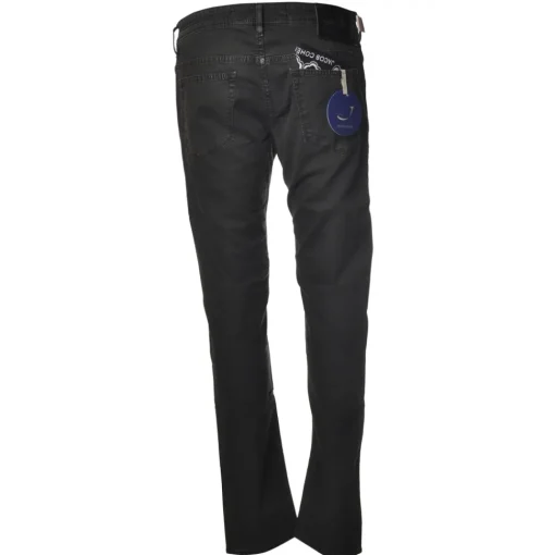 Jacob Coh\u00ebn Trousers-Jacob Cohën - Chinos trousers Slim Fit - Black - Trousers - Made in Italy - Luxury Exclusive Collection - Avvenice