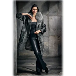 Jade Montenapoleone Jackets-- Astrakhan Darlin Fur - Fur Coat - Luxury Exclusive Collection - Avvenice
