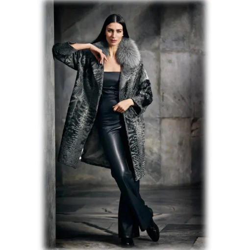 Jade Montenapoleone Jackets-- Astrakhan Darlin Fur - Fur Coat - Luxury Exclusive Collection - Avvenice