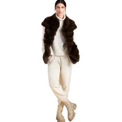 Jade Montenapoleone Jackets-- Jasmine Vest - Fur Coat - Luxury Exclusive Collection - Avvenice