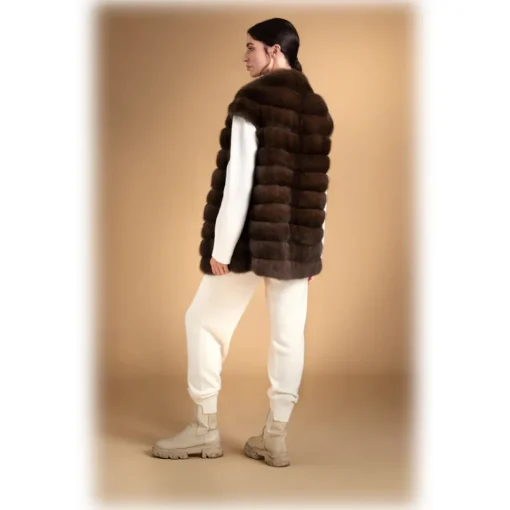 Jade Montenapoleone Jackets-- Jasmine Vest - Fur Coat - Luxury Exclusive Collection - Avvenice