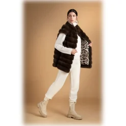 Jade Montenapoleone Jackets-- Jasmine Vest - Fur Coat - Luxury Exclusive Collection - Avvenice