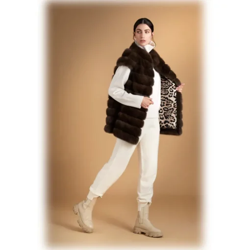Jade Montenapoleone Jackets-- Jasmine Vest - Fur Coat - Luxury Exclusive Collection - Avvenice