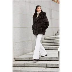 Jade Montenapoleone Jackets-- Megan Sable Fur - Fur Coat - Luxury Exclusive Collection - Avvenice