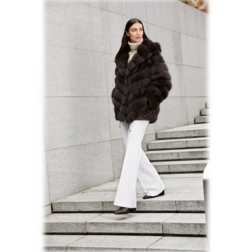 Jade Montenapoleone Jackets-- Megan Sable Fur - Fur Coat - Luxury Exclusive Collection - Avvenice