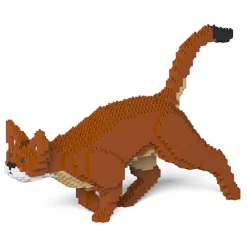 Jekca Games-- Abyssinian Cat 03S - Lego - Sculpture - Construction - 4D - Brick Animals - Toys - Avvenice
