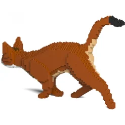Jekca Games-- Abyssinian Cat 03S - Lego - Sculpture - Construction - 4D - Brick Animals - Toys - Avvenice
