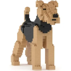 Jekca Games-- Airedale Terrier 01 - Big - Lego - Sculpture - Construction - 4D - Brick Animals - Toys - Avvenice