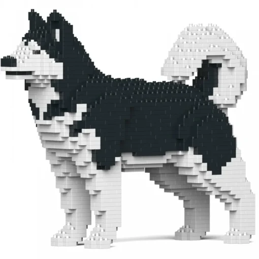 Jekca Games-- Alaskan Malamute 01S-M01 - Lego - Sculpture - Construction - 4D - Brick Animals - Toys - Avvenice