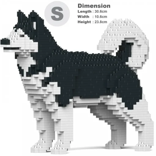 Jekca Games-- Alaskan Malamute 01S-M01 - Lego - Sculpture - Construction - 4D - Brick Animals - Toys - Avvenice