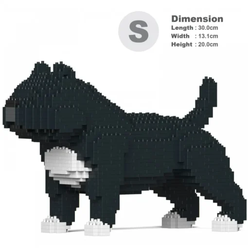 Jekca Games-- American Bully 01S-M02 - Lego - Sculpture - Construction - 4D - Brick Animals - Toys - Avvenice