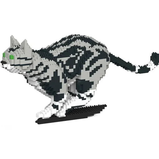 Jekca Games-- American Shorthair Cat 06S-M01 - Lego - Sculpture - Construction - 4D - Brick Animals - Toys - Avvenice