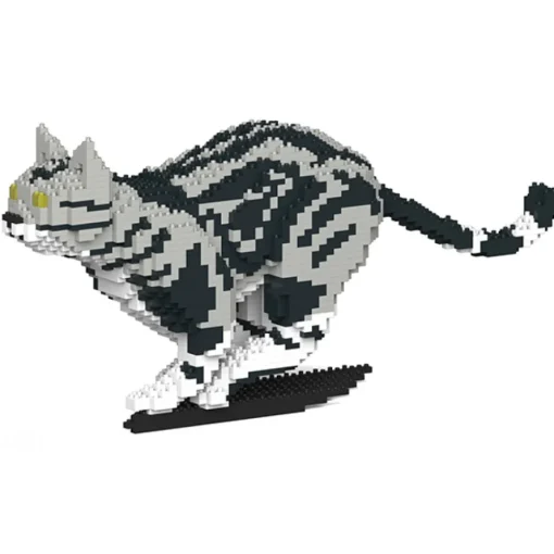 Jekca Games-- American Shorthair Cat 06S-M01 - Lego - Sculpture - Construction - 4D - Brick Animals - Toys - Avvenice