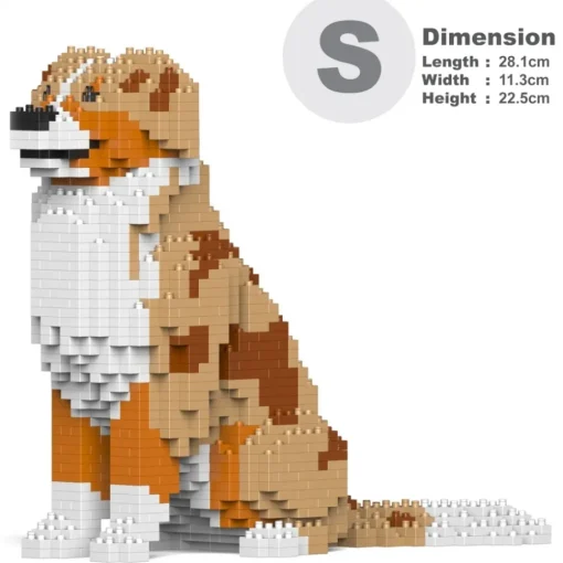 Jekca Games-- Australian Shepherd 01-M02 - Lego - Sculpture - Construction - 4D - Brick Animals - Toys - Avvenice