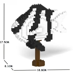 Jekca Games-- Banded Humbug 01S - Lego - Sculpture - Construction - 4D - Brick Animals - Toys - Avvenice