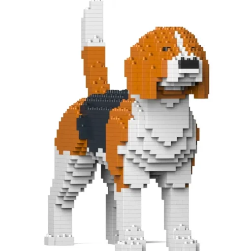 Jekca Games-- Beagle 01 - Big - Lego - Sculpture - Construction - 4D - Brick Animals - Toys - Avvenice