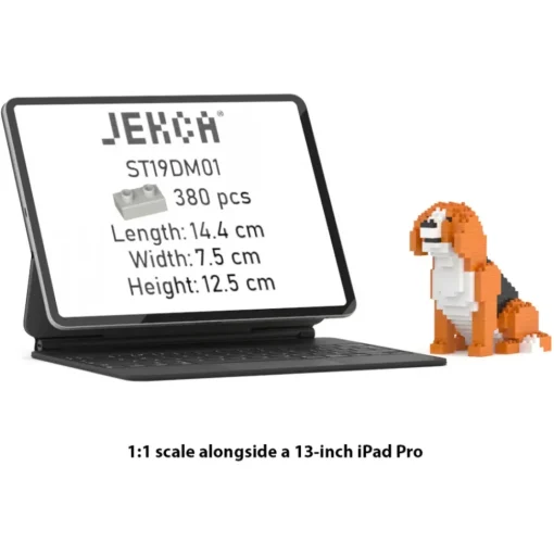 Jekca Games-- Beagle Mini 01 - Lego - Sculpture - Construction - 4D - Brick Animals - Toys - Avvenice