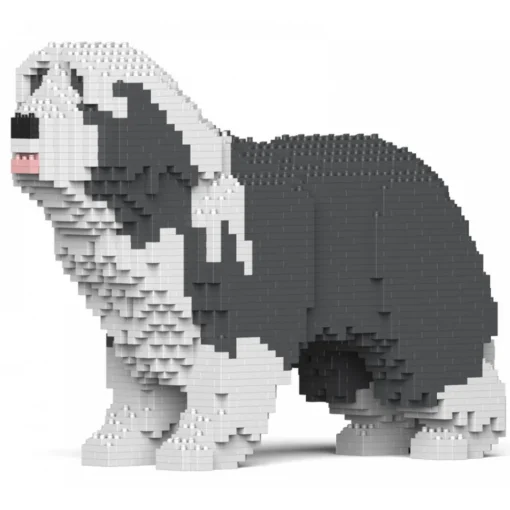 Jekca Games-- Bearded Collie 01-M03 - Big - Lego - Sculpture - Construction - 4D - Brick Animals - Toys - Avvenice