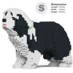 Jekca Games-- Bearded Collie 01S-M01 - Lego - Sculpture - Construction - 4D - Brick Animals - Toys - Avvenice