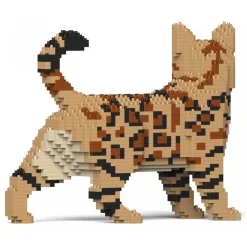 Jekca Games-- Bengal Cat 4-in-1 Pack 01S-M01 - Lego - Sculpture - Construction - 4D - Brick Animals - Toys - Avvenice