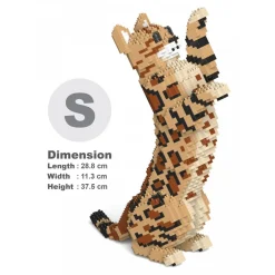 Jekca Games-- Bengal Cat 4-in-1 Pack 01S-M01 - Lego - Sculpture - Construction - 4D - Brick Animals - Toys - Avvenice