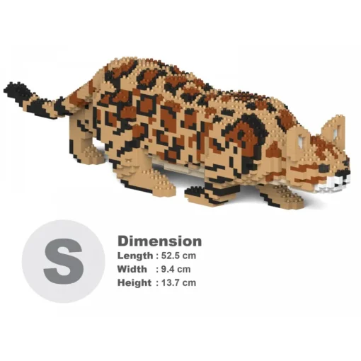 Jekca Games-- Bengal Cat 4-in-1 Pack 01S-M01 - Lego - Sculpture - Construction - 4D - Brick Animals - Toys - Avvenice