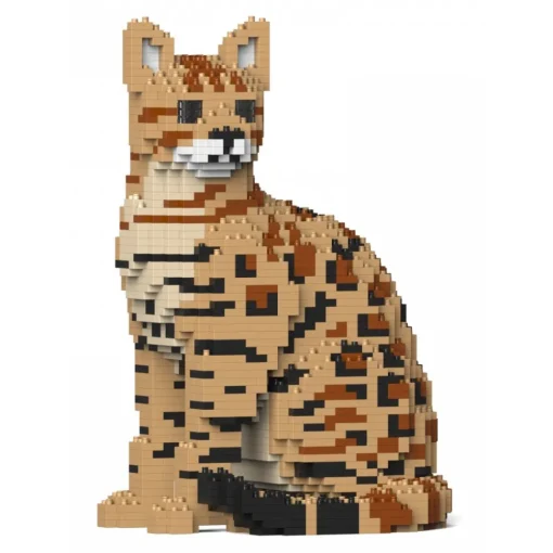 Jekca Games-- Bengal Cat 4-in-1 Pack 01S-M01 - Lego - Sculpture - Construction - 4D - Brick Animals - Toys - Avvenice