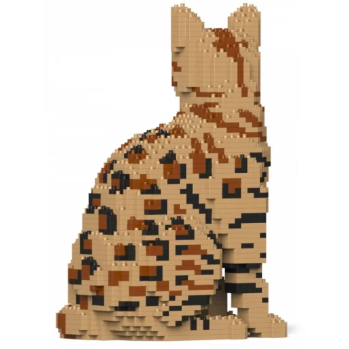 Jekca Games-- Bengal Cat 4-in-1 Pack 01S-M01 - Lego - Sculpture - Construction - 4D - Brick Animals - Toys - Avvenice